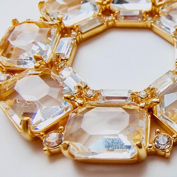 NWT J.CREW Faceted-crystal hoop earrings - Picture 7 of 11